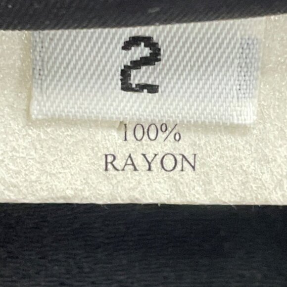 Ahni Womens Black Purple Gray Rayon Abstract Open Jacket Handmade USA Size 2 - Picture 6 of 7